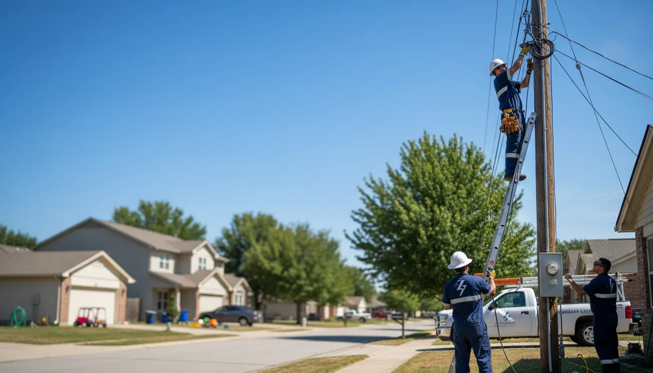 Residential electrician providing installation services in Harris, IA